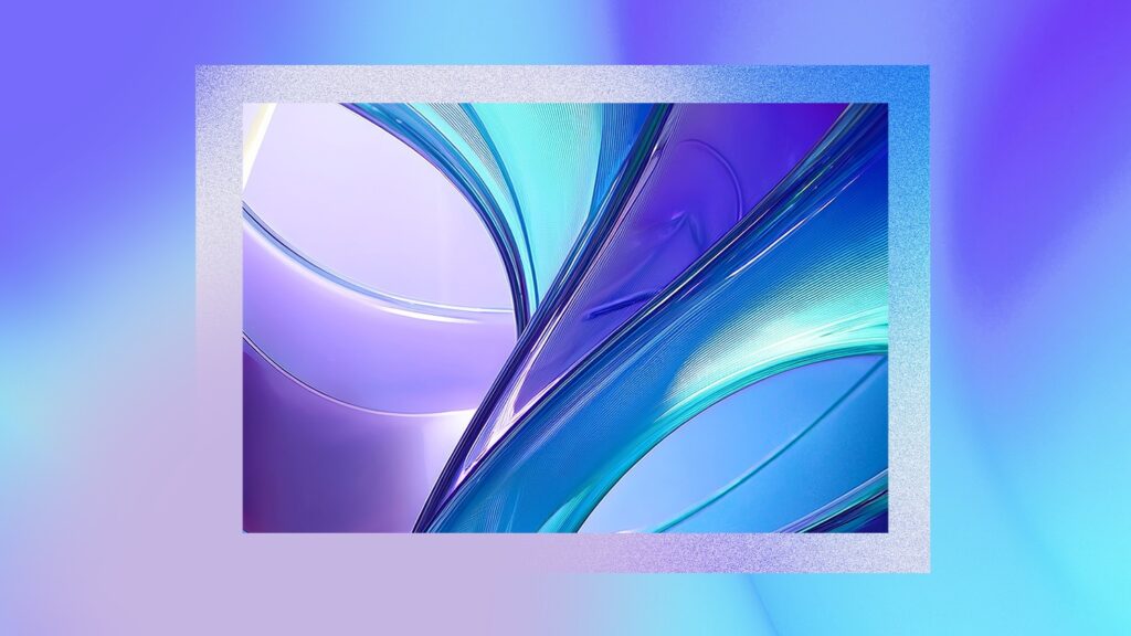 Imagen abstracta en tonos azules y violetas sobre el Informe de Transparencia de IA Responsable de Microsoft